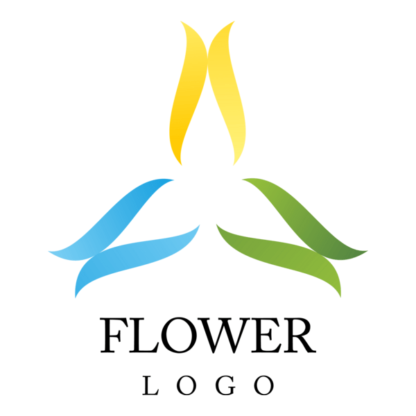 S Letter Flower Logo PNG Vector