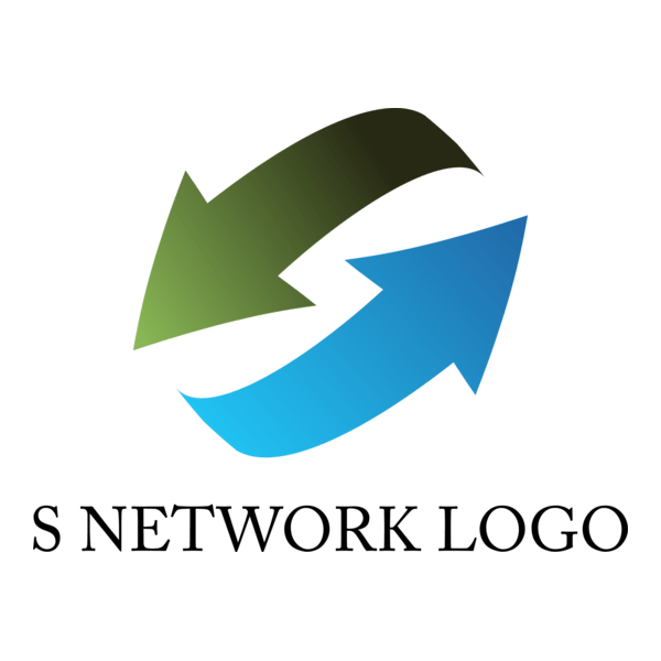 S Letter Network Logo PNG Vector