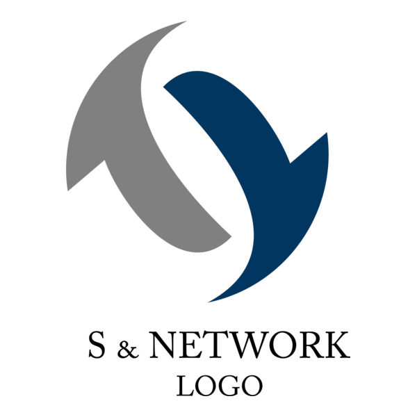 S Letter Network Web Logo PNG Vector