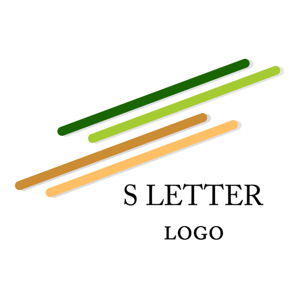S Line Letter Logo PNG Vector