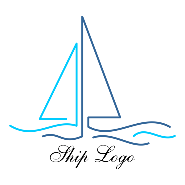 Ship Beach Holiday Logo PNG Vector