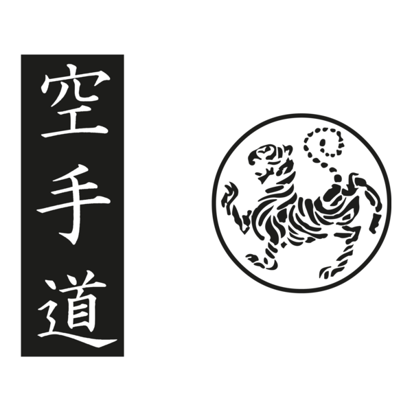 Shotokan tiger – karate do kanji Logo PNG Vector