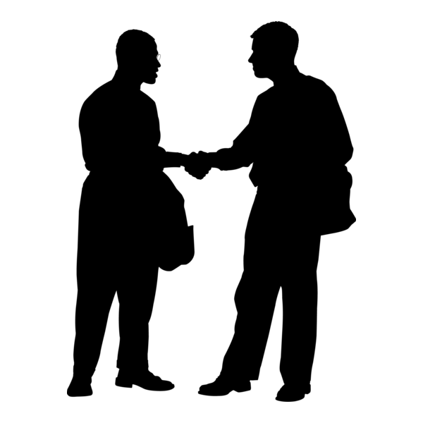 Silhouette Man Logo PNG Vector