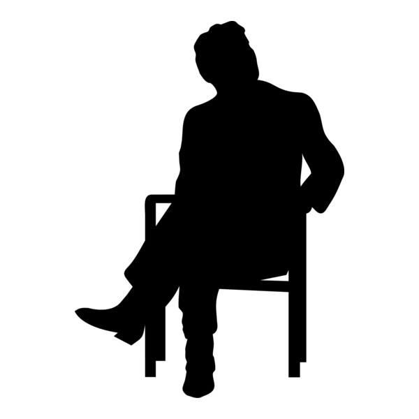 Silhouette Man Logo PNG Vector