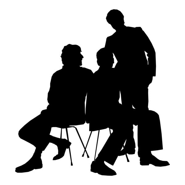 Silhouette Man Logo PNG Vector