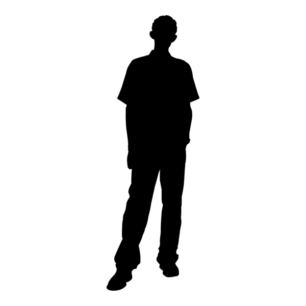 Silhouette Man Logo PNG Vector