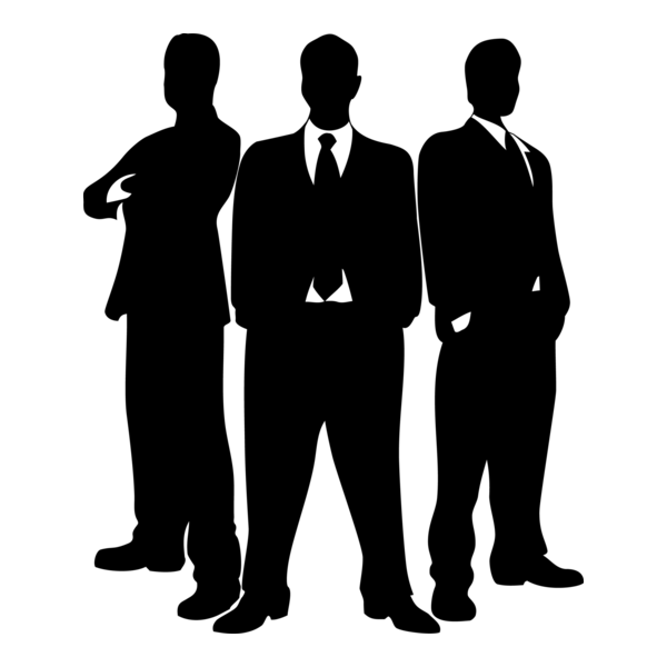 Silhouette Man Logo PNG Vector