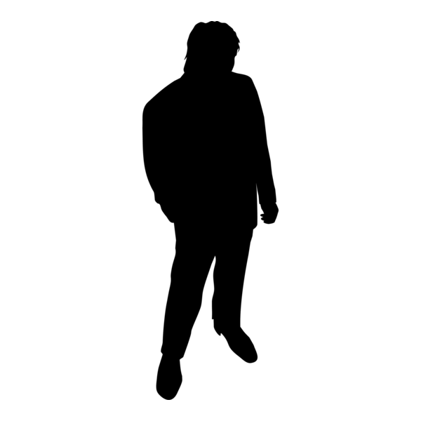 Silhouette Man Logo PNG Vector