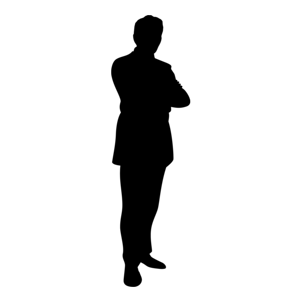 Silhouette Man Logo PNG Vector