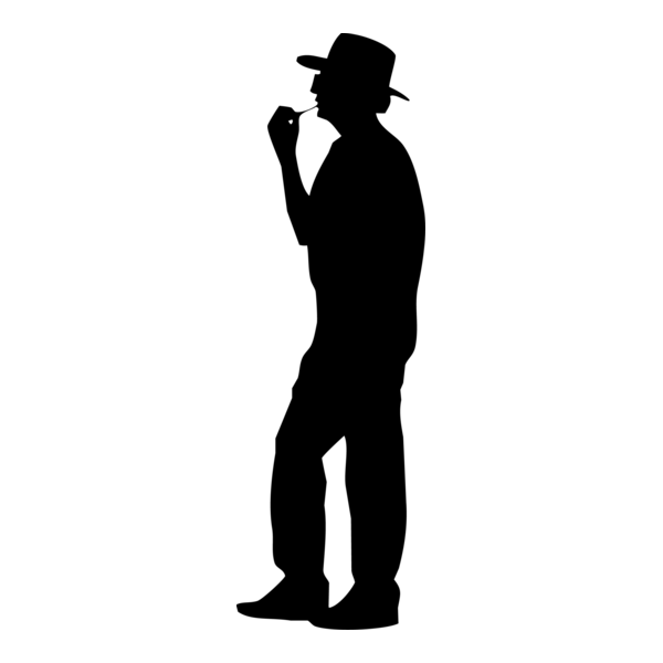 Silhouette Man Logo PNG Vector