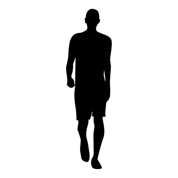 Silhouette Man Logo PNG Vector