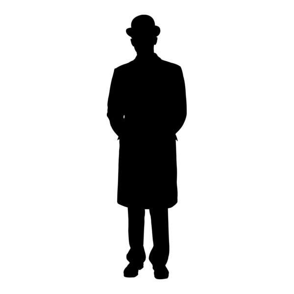 Silhouette Man Logo PNG Vector