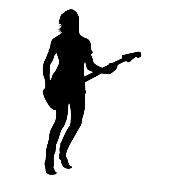 Silhouette Woman Logo PNG Vector