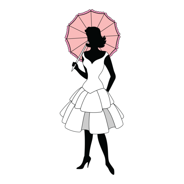 Silhouette Woman Logo PNG Vector