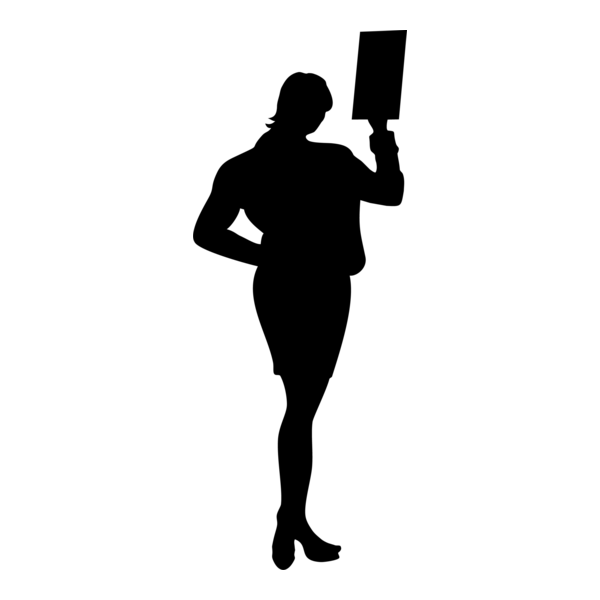 Silhouette Woman Logo PNG Vector