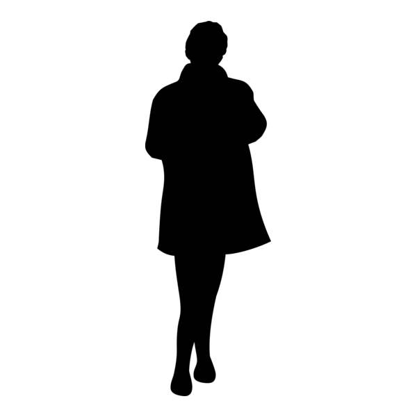 Silhouette Woman Logo PNG Vector