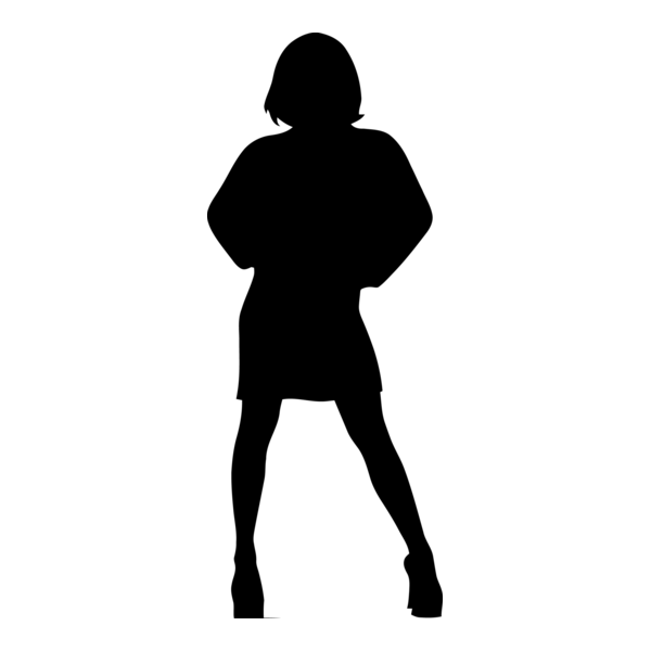 Silhouette Woman Logo PNG Vector