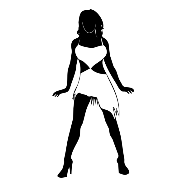 Silhouette Woman Logo PNG Vector