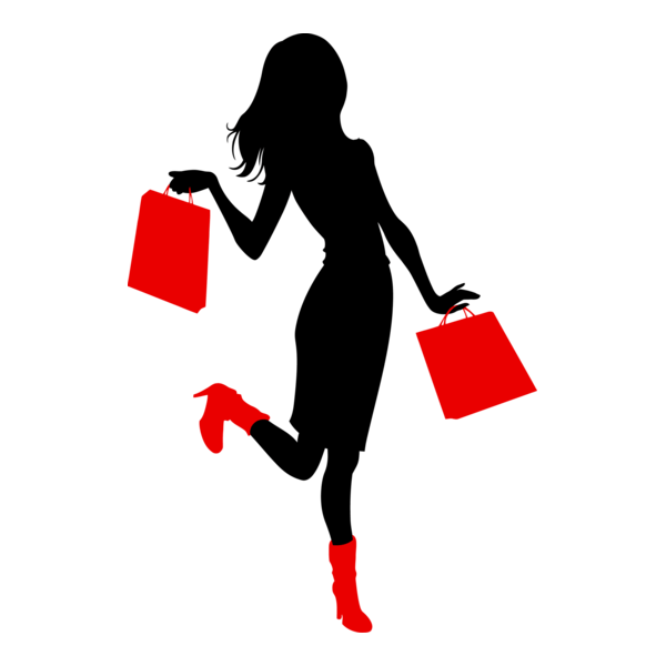 Silhouette Woman Logo PNG Vector