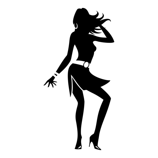 Silhouette Woman Logo PNG Vector