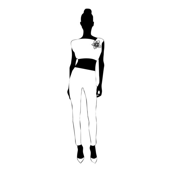 Silhouette Woman Logo PNG Vector