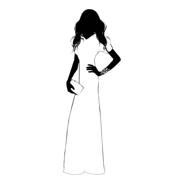 Silhouette Woman Logo PNG Vector