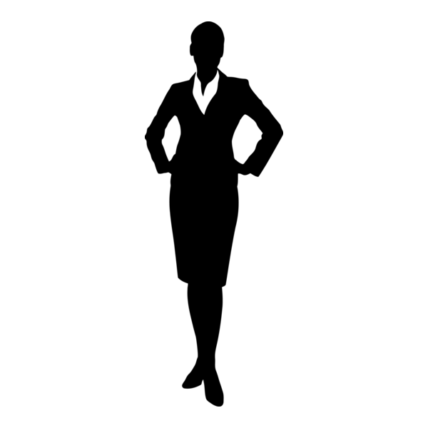 Silhouette Woman Logo PNG Vector
