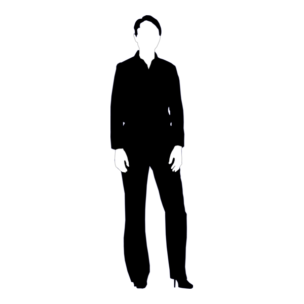 Silhouette Woman Logo PNG Vector