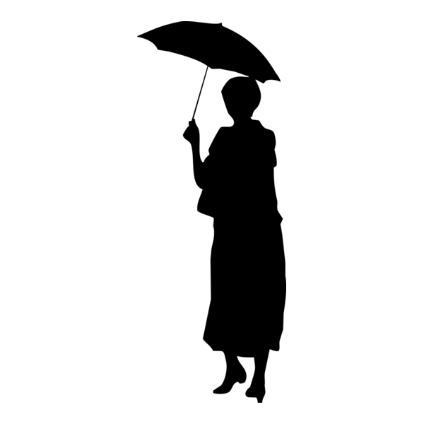 Silhouette Woman Logo PNG Vector