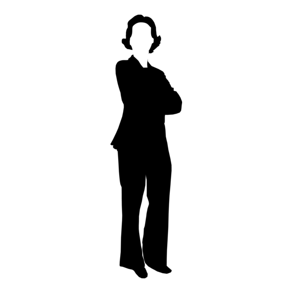 Silhouette Woman Logo PNG Vector