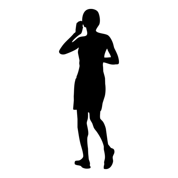 Silhouette Woman Logo PNG Vector