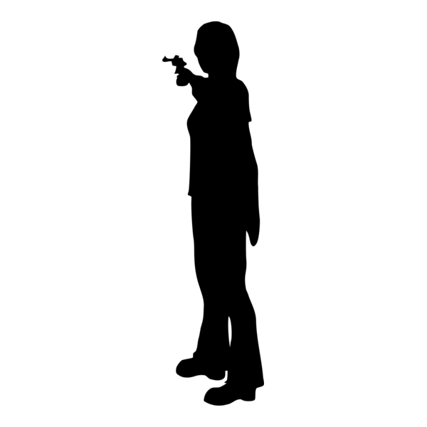 Silhouette Woman Logo PNG Vector