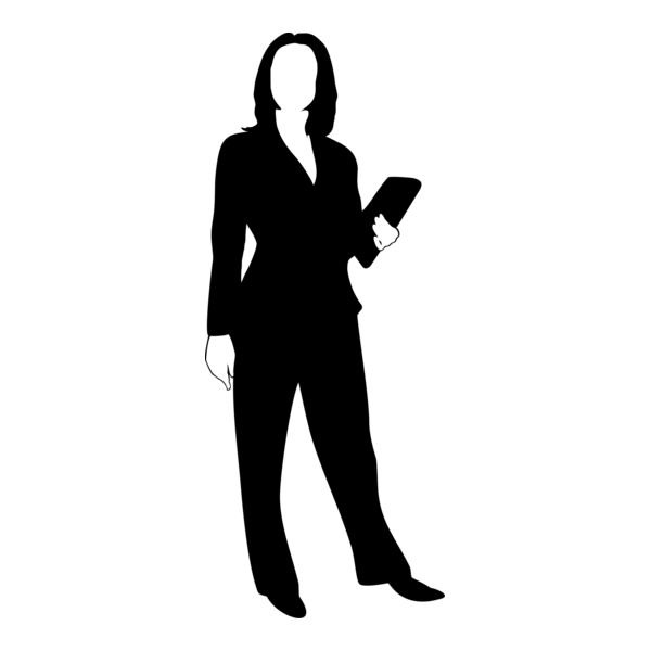 Silhouette Woman Logo PNG Vector