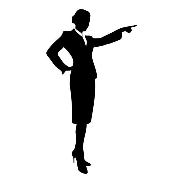 Silhouette Woman Logo PNG Vector