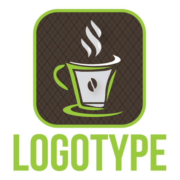 Sketchy Coffee Cup Logo PNG Vector