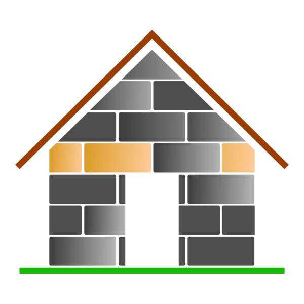 Stone Building Logo PNG Vector
