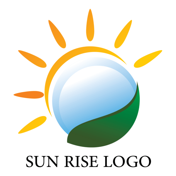 Sun Green Logo PNG Vector