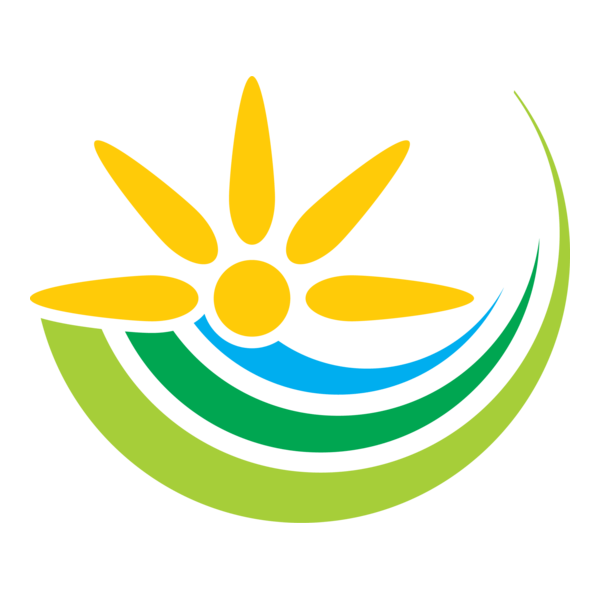 Sun Green Nature Art Logo PNG Vector
