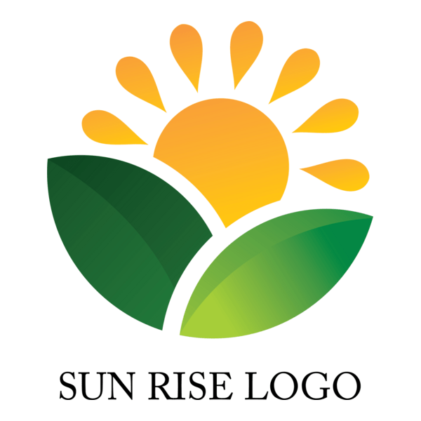 Sun Rise Art Logo PNG Vector