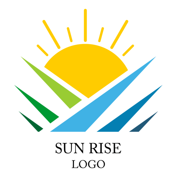 Sunrise Sun Logo PNG Vector