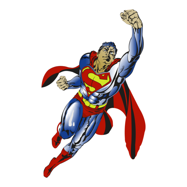 Superman flying Logo PNG Vector