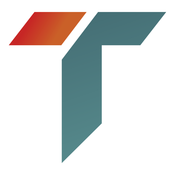 T Cut Letter Logo PNG Vector