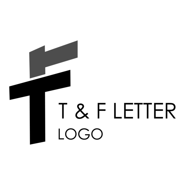 T F Letter Logo PNG Vector