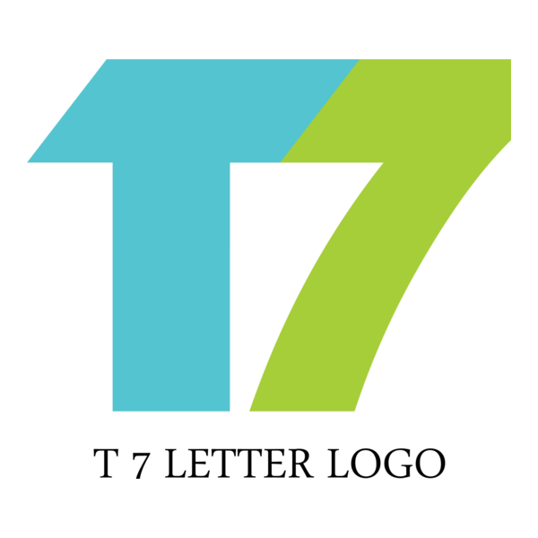 T7 Letter Logo PNG Vector