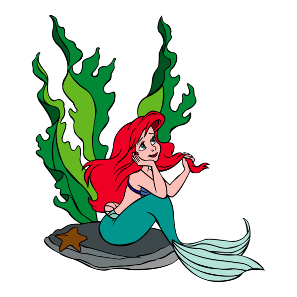 The little mermaid – Ariel Logo PNG Vector