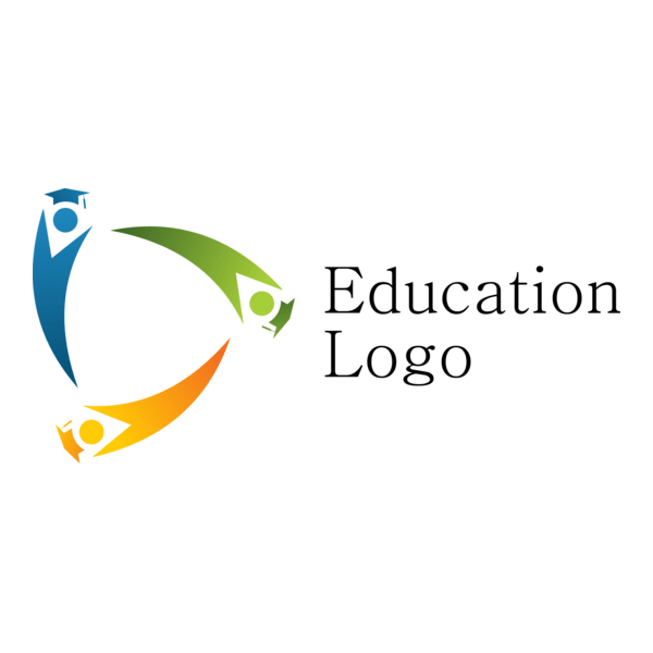Three People Education Logo PNG Vector