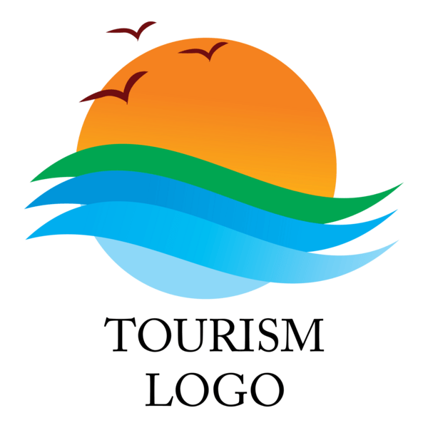 Tourism Sunrise Logo PNG Vector