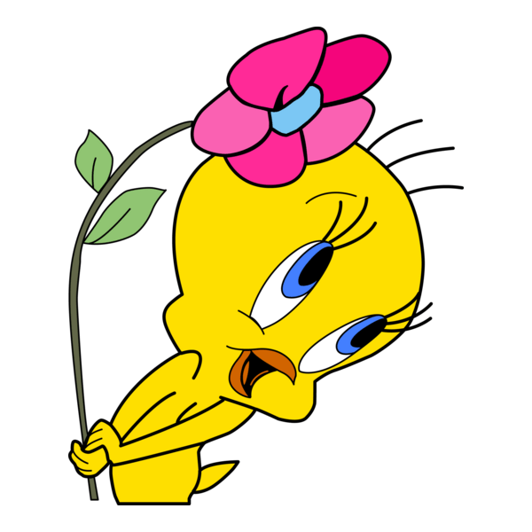 Tweety Flower Logo PNG Vector