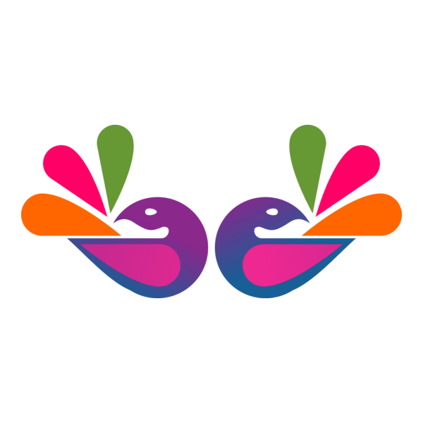 Two Peacock Logo PNG Vector