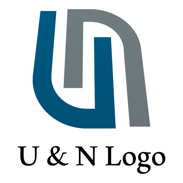U N Alphabet Logo PNG Vector